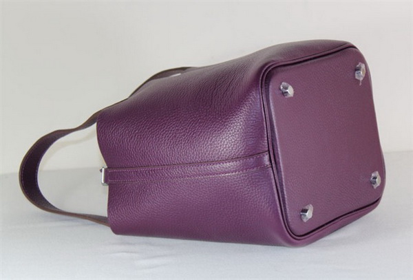 Fake & Replica Hermes Picotin Double Shoulder Bag Purple 509060